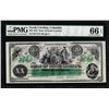 Image 1 : 1872 $20 State of South Carolina Revenue Bond Obsolete Note PMG Gem Uncirculated 66EPQ