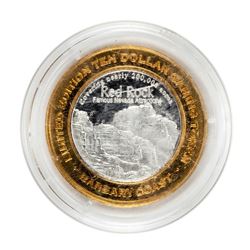.999 Silver Barbary Coast Las Vegas, Nevada $10 Limited Edition Gaming Token