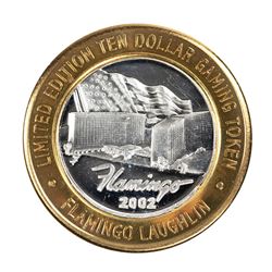 .999 Fine Silver Flamingo Laughlin, Nevada $10 Limited Edition Gaming Token