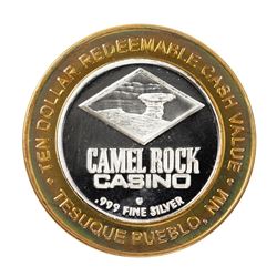 .999 Fine Silver Camel Rock Casino New Mexico $10 Limited Edition Gaming Token