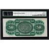 Image 2 : 1872 $50 State of South Carolina Obsolete Note PMG Gem Uncirculated 65EPQ Low Serial