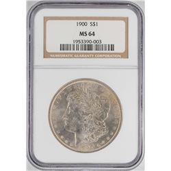 1900 $1 Morgan Silver Dollar Coin NGC MS64