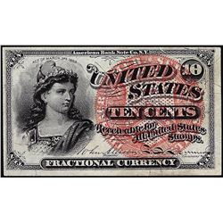 March 3, 1863 Ten Cents Fourth Issue Fractional Currency Note