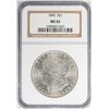 Image 1 : 1890 $1 Morgan Silver Dollar Coin NGC MS63