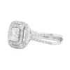 Image 2 : 14KT White Gold Ladies 1.10 ctw Diamond Wedding Ring