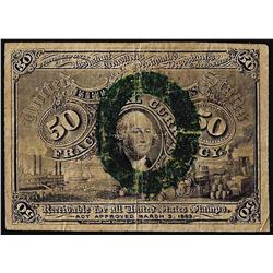 March 3, 1863 Fifty Cents Second Issue Fractional Currency Note