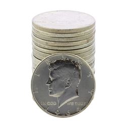 Roll of (20) Brilliant Uncirculated 1964 Kennedy Half Dollar Coins