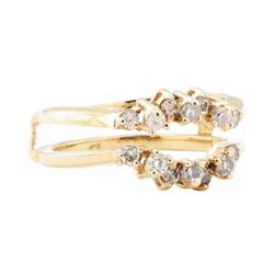 0.50 ctw Diamond Ring Guard - 14KT Yellow Gold