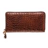 Image 3 : Gucci Brown Crocodile Tassel Zip Wallet