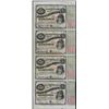Image 1 : Uncut Sheet of (4) State of Louisiana Baby Bond Obsolete Notes