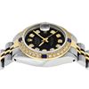 Image 5 : Rolex Ladies 2 Tone Black Diamond & Sapphire Datejust Wristwatch