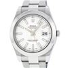 Image 1 : Rolex Mens Stainless Steel White Index 41MM Datejust 2 Wristwatch