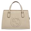 Image 3 : Gucci Cream White Grained Leather Soho Top Handle Bag