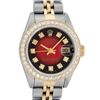 Image 1 : Rolex Ladies 2 Tone 14K Red Vignette VS Diamond Datejust Wristwatch