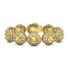 Image 1 : 40.37 ctw Canary Citrine & Diamond Victorian Bracelet 14K Yellow Gold