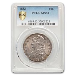 1833 Capped Bust Half Dollar MS-63 PCGS