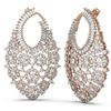 Image 2 : 10.69 ctw Diamond Earrings 18K Rose Gold