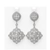 Image 1 : 6.48 ctw Diamond Earrings 18K White Gold