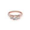 Image 1 : 1.33 ctw VS/SI Diamond 3 Stone Ring 18K Rose Gold