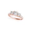 Image 2 : 1.33 ctw VS/SI Diamond 3 Stone Ring 18K Rose Gold
