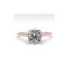 Image 1 : 1.0 ctw Certified VS/SI Cushion Diamond Engagement Ring 18K Rose Gold