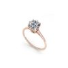 Image 2 : 1.0 ctw Certified VS/SI Cushion Diamond Engagement Ring 18K Rose Gold