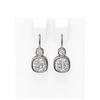 Image 1 : 2.24 ctw Cushion Diamond Earrings 18K White Gold