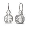 Image 2 : 2.24 ctw Cushion Diamond Earrings 18K White Gold