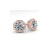 Image 1 : 1.50 ctw VS/SI Diamond Stud Earrings 18K Rose Gold