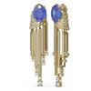Image 2 : 9.49 ctw Tanzanite & Diamond Earrings 18K Yellow Gold