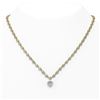 Image 1 : 13 ctw Heart Diamond Designer Necklace 18K Yellow Gold