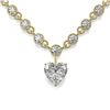 Image 2 : 13 ctw Heart Diamond Designer Necklace 18K Yellow Gold