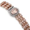 Image 2 : 25.42 ctw Morganite & Diamond Bracelet 14K Rose Gold