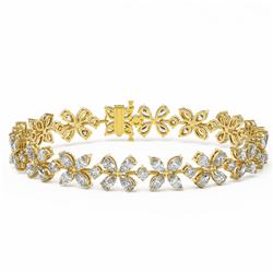 20 ctw Diamond Designer Bracelet 18K Yellow Gold