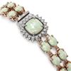 Image 2 : 14.41 ctw Opal & Diamond Bracelet 14K Rose Gold