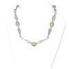 Image 1 : 8.02 ctw Diamond and Pearl Necklace 18K White Gold