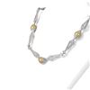 Image 2 : 8.02 ctw Diamond and Pearl Necklace 18K White Gold