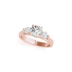 1.25 ctw VS/SI Diamond 3 Stone Ring 18K Rose Gold