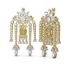 Image 2 : 14.93 ctw Canary Citrine & Diamond Earrings 18K Yellow Gold