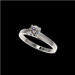 .76 ctw Certified Quality Diamond Engagement Ring 10K White Gold