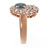 Image 2 : 2.58 ctw Intense Blue Diamond Ring 18K Rose Gold