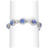 Image 1 : 24.4 ctw Tanzanite & Diamond Bracelet 18K White Gold