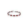 Image 1 : 10.04 ctw Pink Tourmaline & Diamond Bracelet 14K White Gold