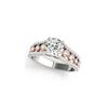 Image 1 : 1.2 ctw Certified VS/SI Diamond Solitaire Ring 18K White & Rose Gold
