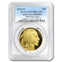2010-W 1 oz Proof Gold Buffalo PR-70 PCGS