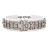 Image 2 : 11.02 ctw Morganite & Diamond Row Bracelet 10K White Gold