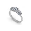 Image 1 : 2 ctw Past Present Future VS/SI Diamond Ring Martini 14K White Gold