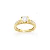 Image 1 : 1.10 ctw Certified VS/SI Diamond Ring 14K Yellow Gold