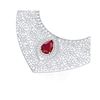 Image 1 : 63.93 ctw Ruby & VS Diamond Necklace 18K White Gold
