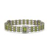 Image 2 : 26.64 ctw Tourmaline & Diamond Bracelet 14K White Gold